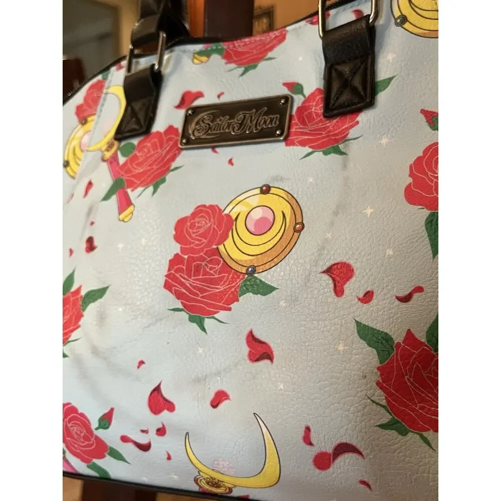 Loungefly Sailor Moon Rare Purse Crossbody & Satchel Gadgets & Roses Print READ
